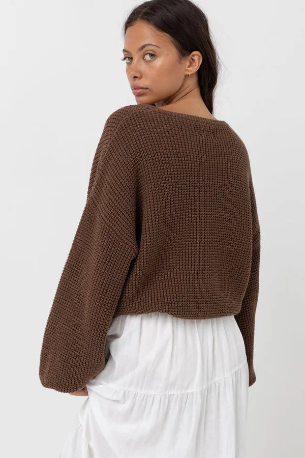 Rhythm Womens Sweater Classic Knit Jumper