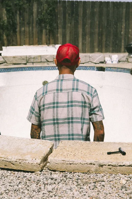 Brixton Mens Woven Charter Linen Blend