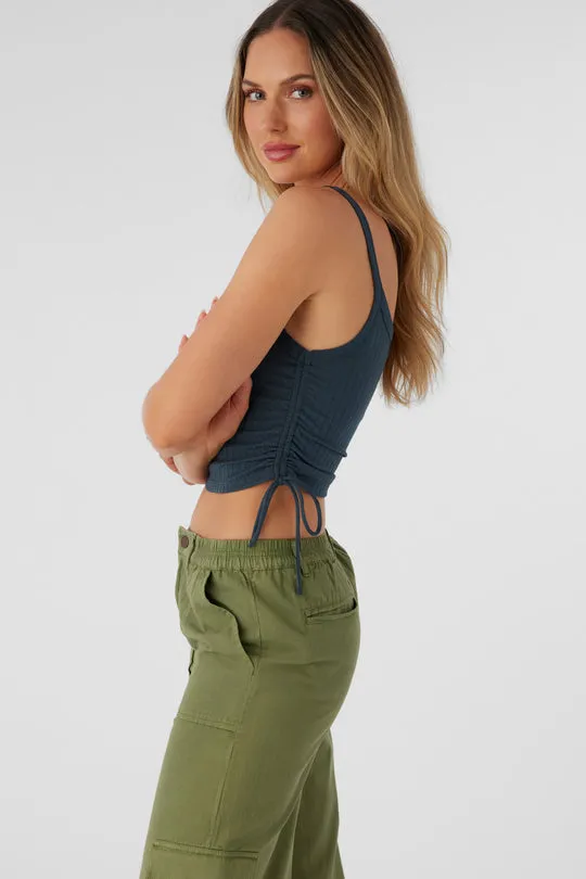 Oneill Womens Tank Top Nadia Rib Knit