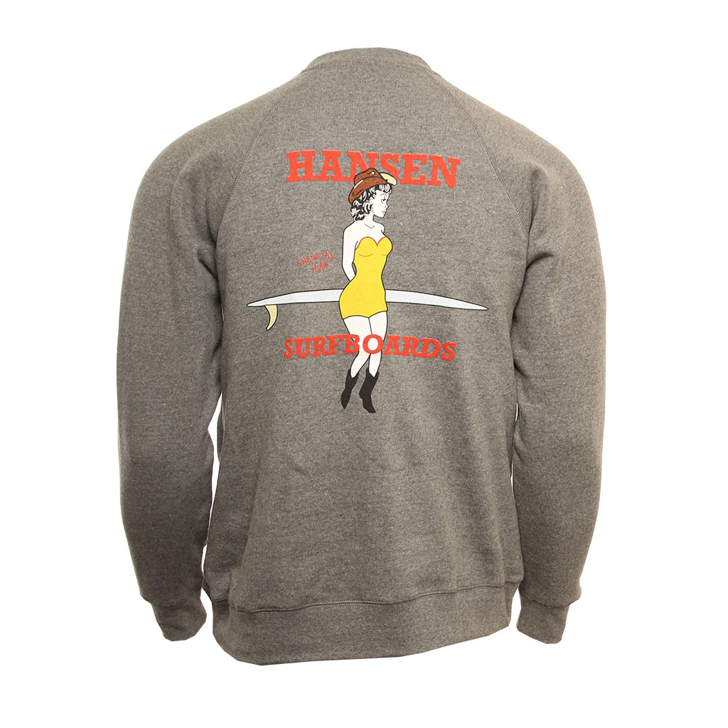 Hansen Mens Sweatshirt Cowgirl Crew