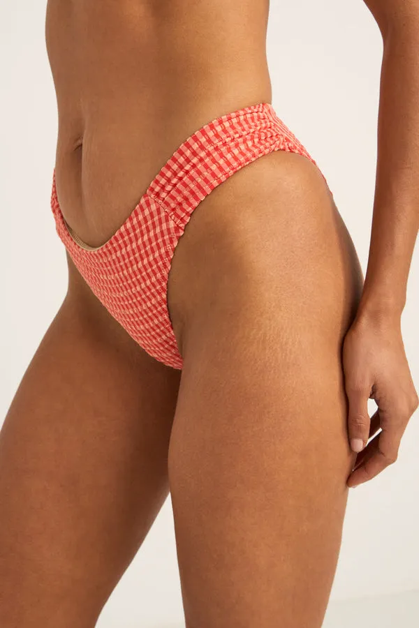 Rhythm Womens Bikini Bottoms Lola Check Soft Side Holiday