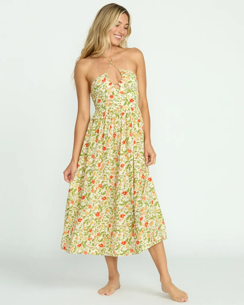 Billabong Womens Dress In Your Heart Midi