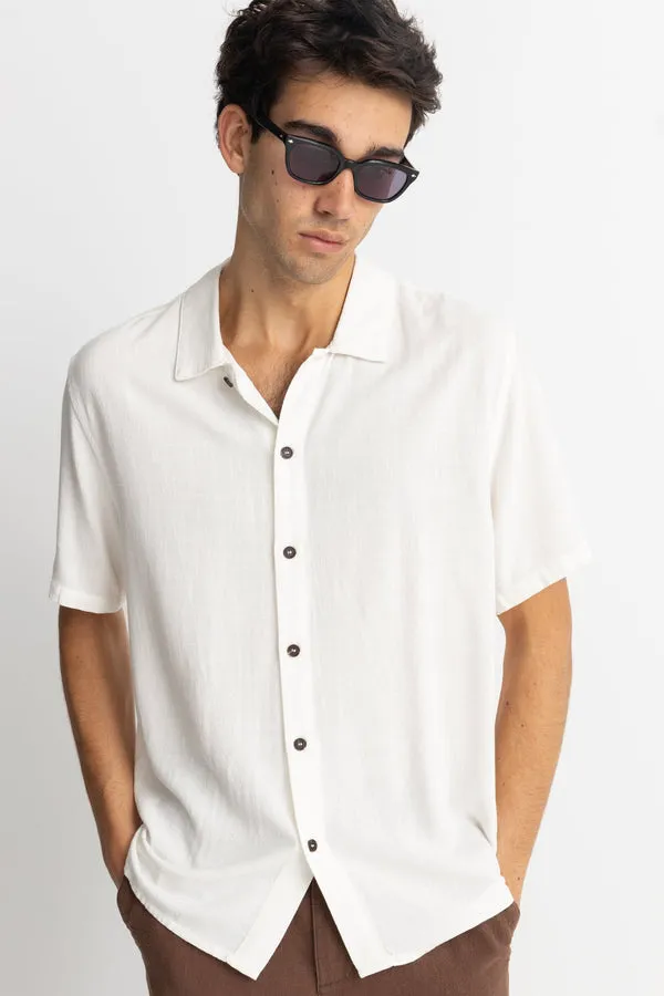 Rhythm Mens Woven Textured Linen