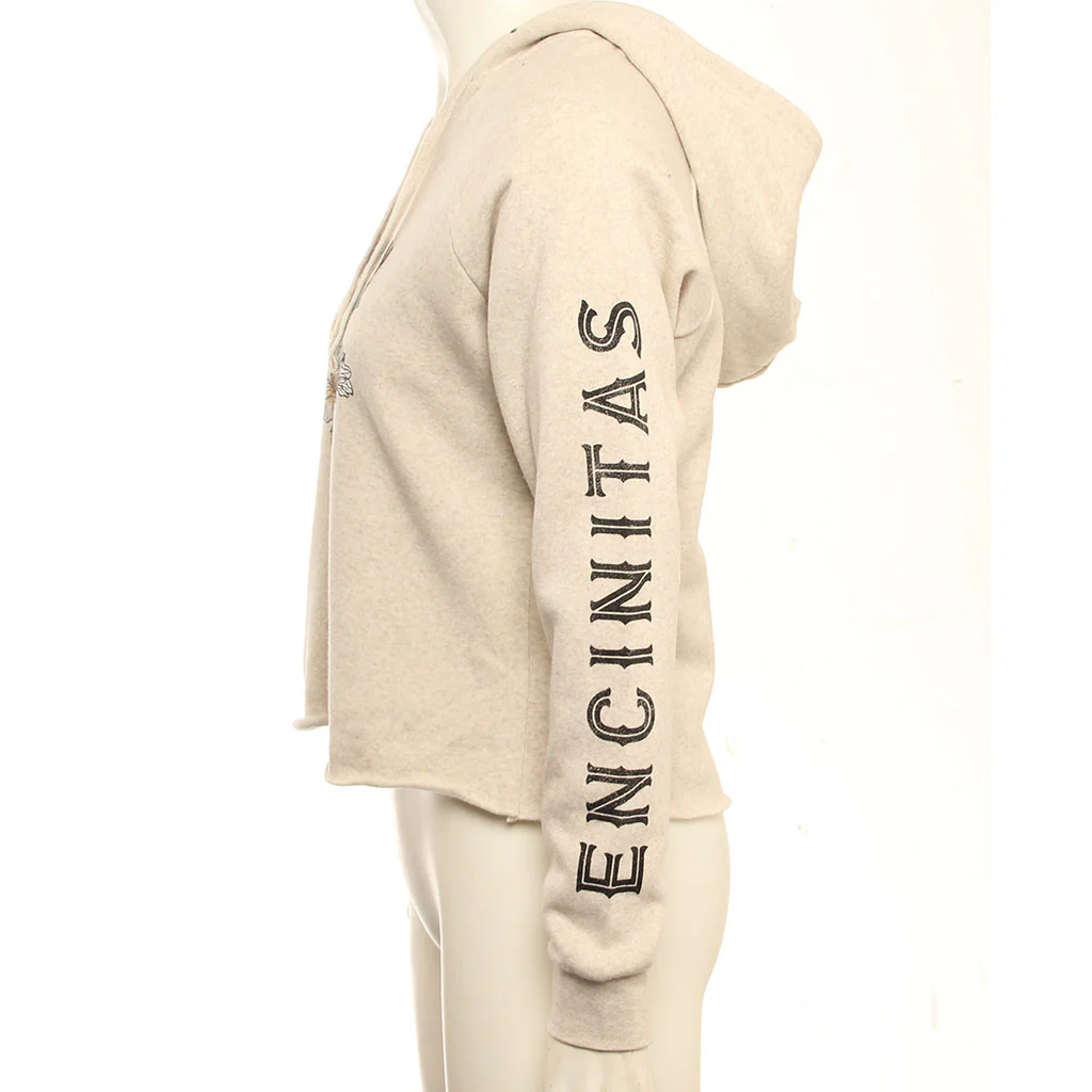 Hansen Womens Sweatshirt Rom Com Crop Hood