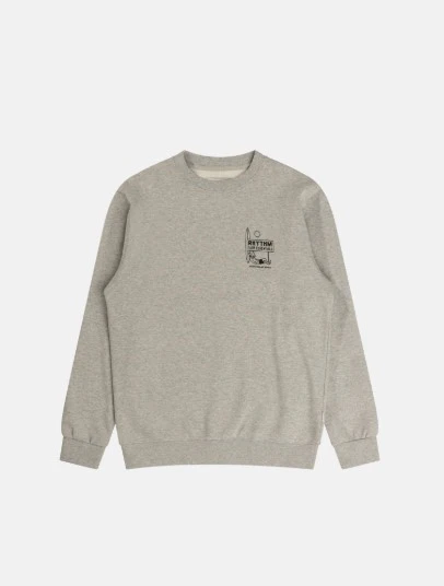 Rhythm Mens Sweatshirt Siesta Fleece Crew