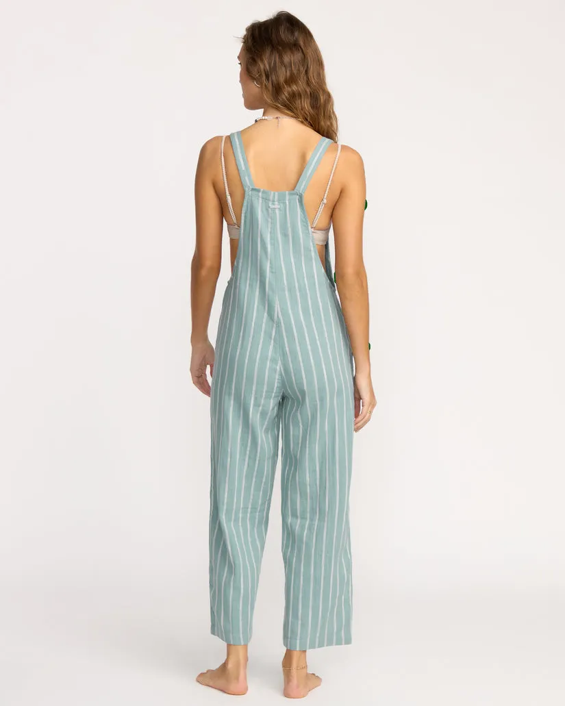 Billabong Womens Jumpsuit Pacific Time Romper Jumpsuit