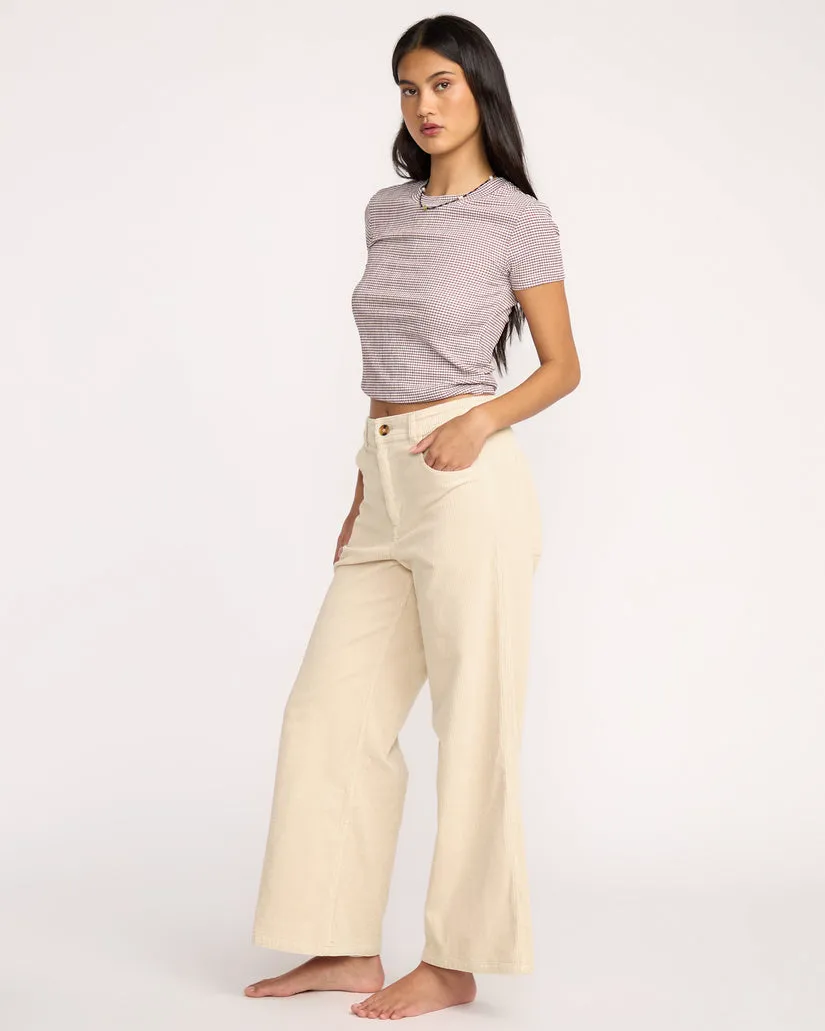 Billabong Womens Pants Free Fall High-Waist Cord