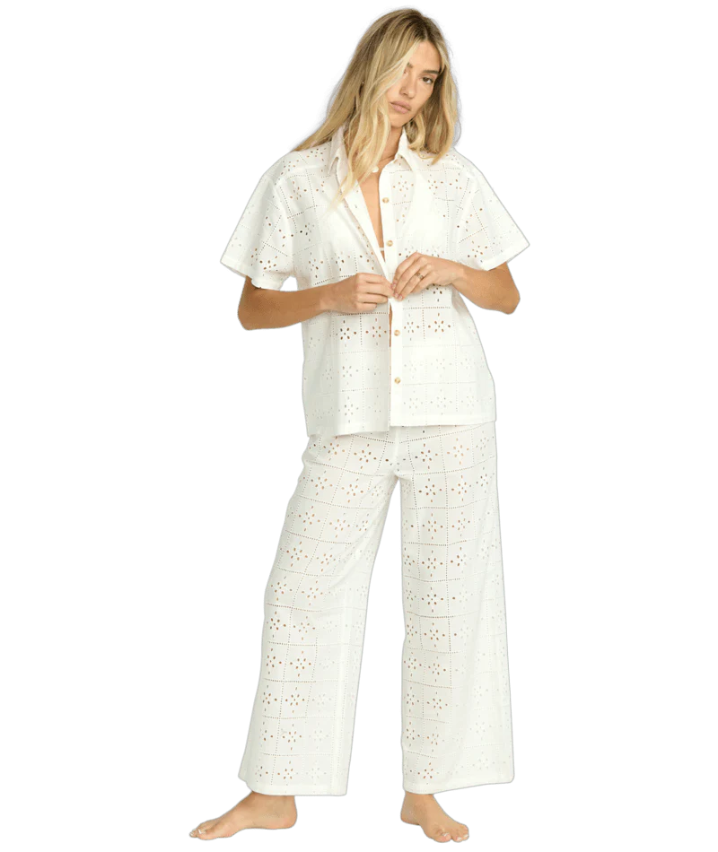 Billabong Womens Shirt Eyelet Crush SS Woven