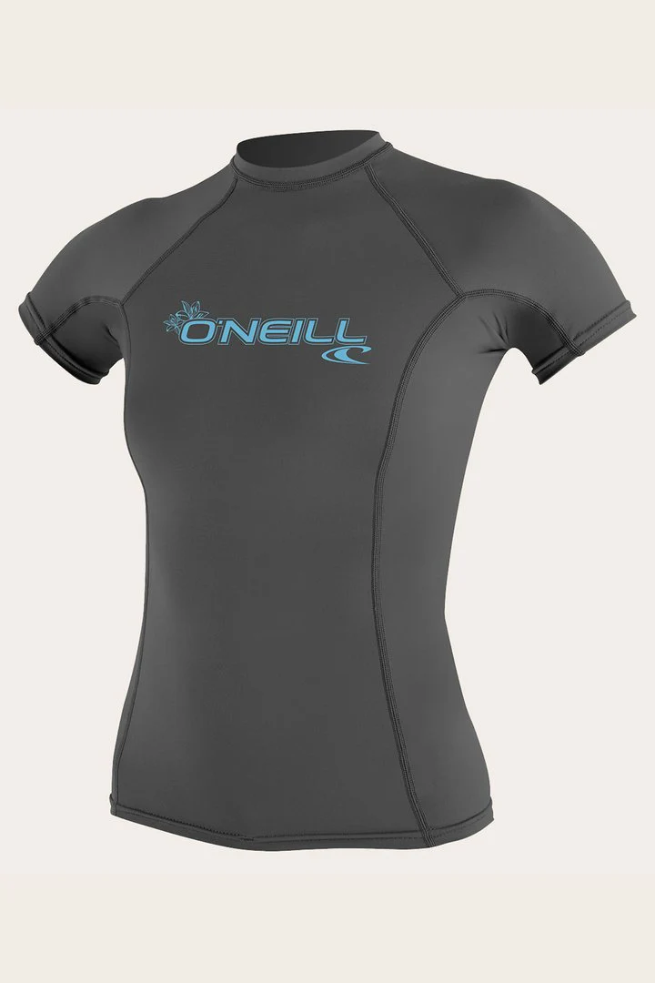 Oneill Womens Rashguard Basic Skins SS Crew