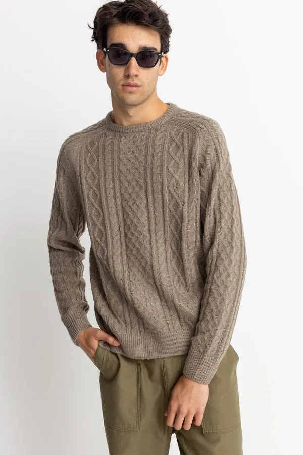 Rhythm Mens Sweater Mohair Fishermans Knit