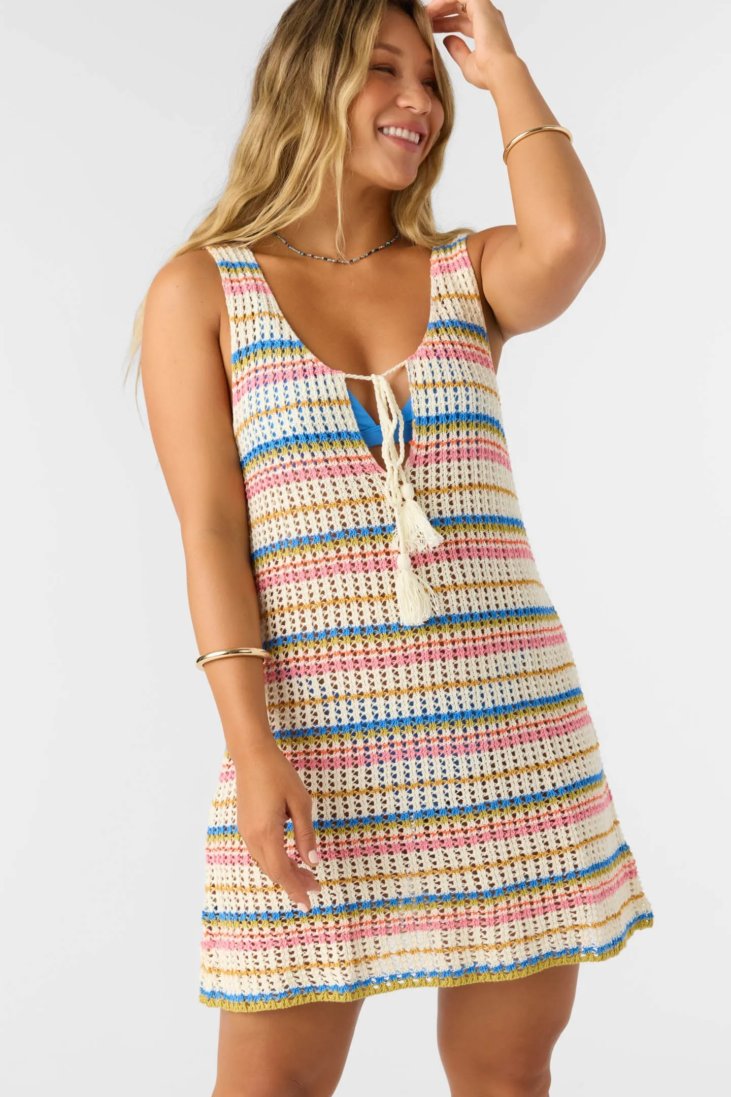 Oneill Womens Dress Ryan Stripe Mini Cover-Up