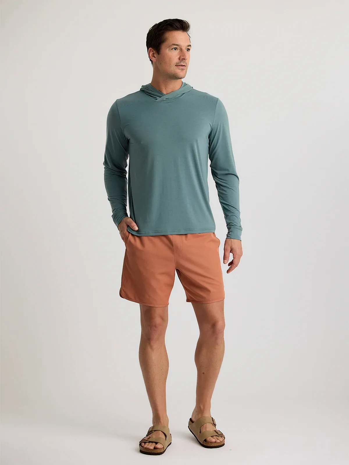 Free Fly Mens Shirt Elevate Lightweight Hoodie