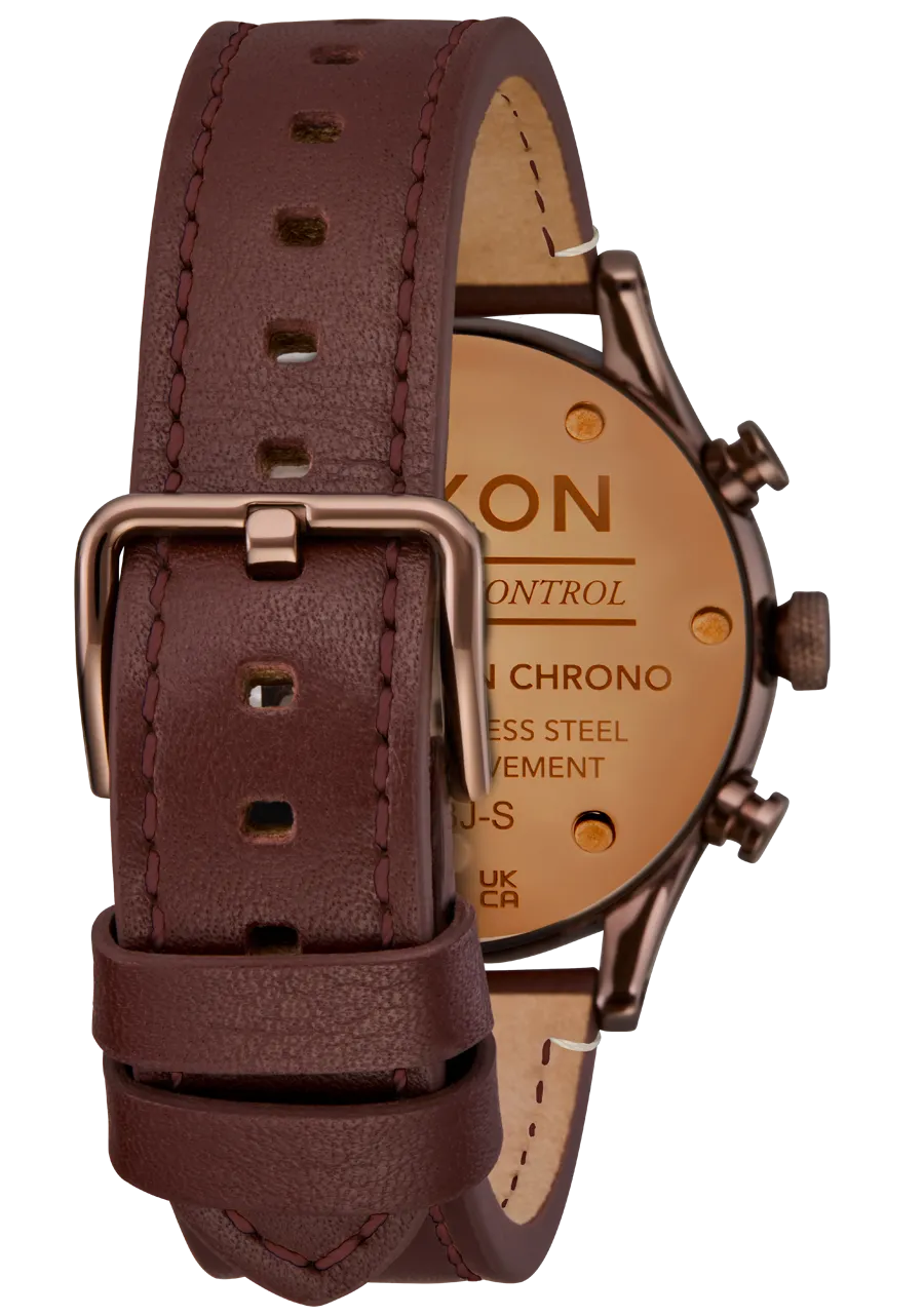 Nixon Watch Station Chrono Leather