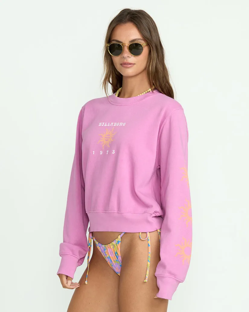 Billabong Womens Sweatshirt From Paradise Crewneck
