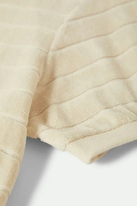 Brixton Mens Knit Weekend Terry Cloth Polo