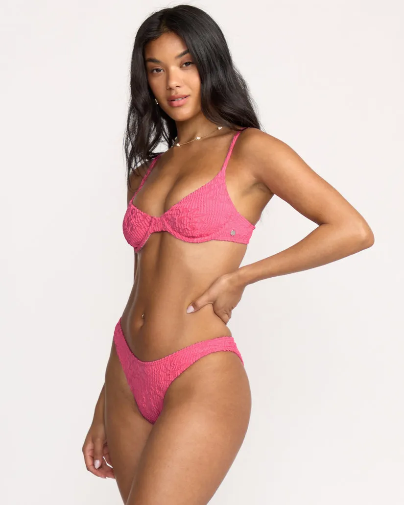 Billabong Womens Bikini Top Were Wild Demi Underwire