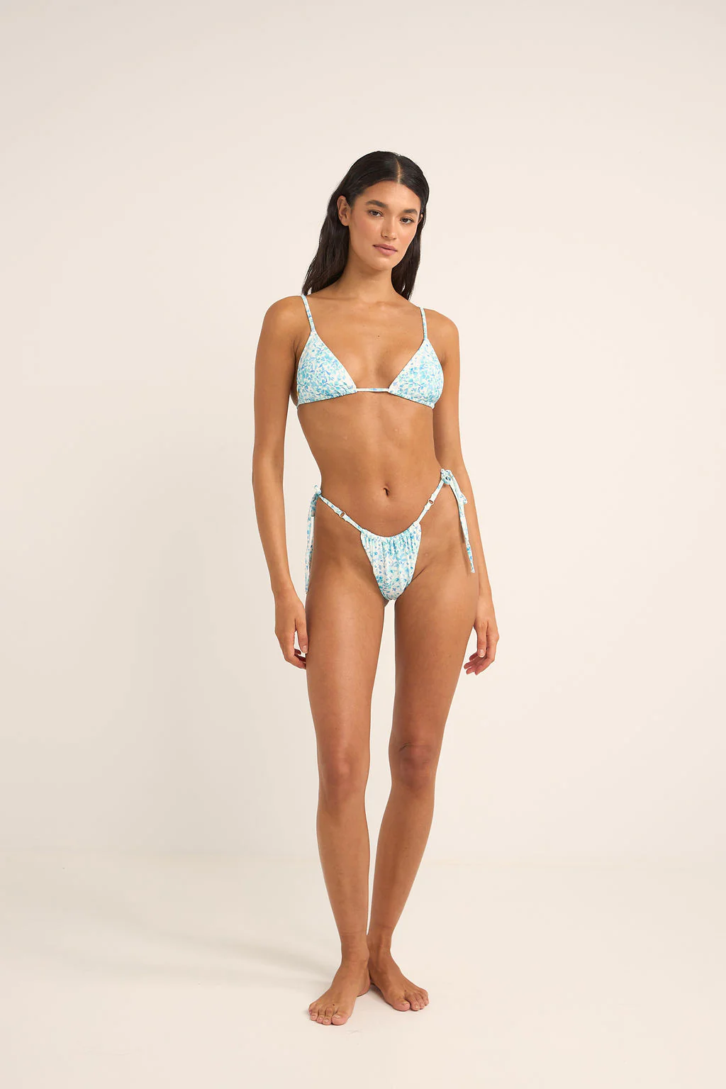 Rhythm Womens Bikini Bottoms Serenity Gathered Tie Side Itsy