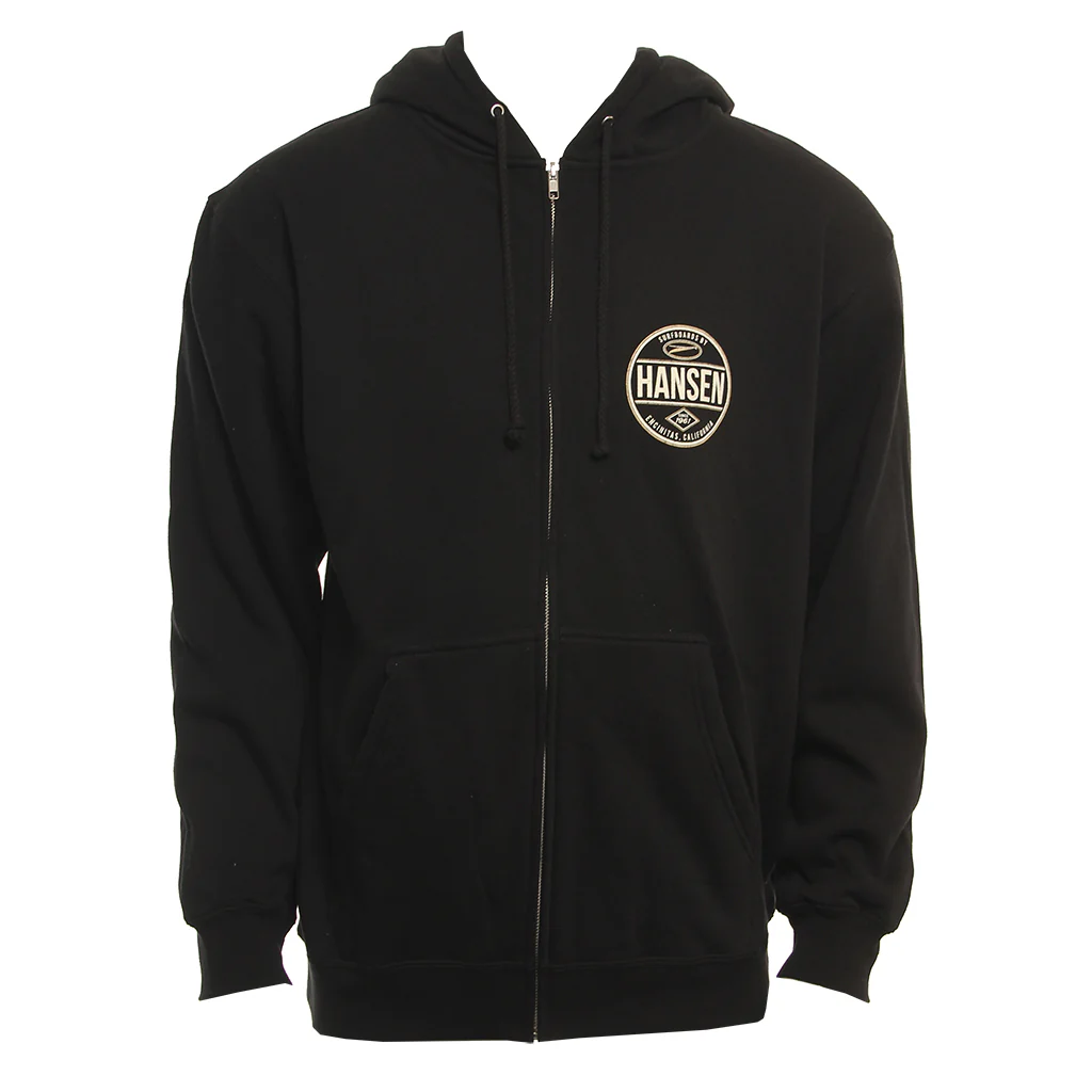Hansen Mens Sweatshirt Hansen Circle Front Zip