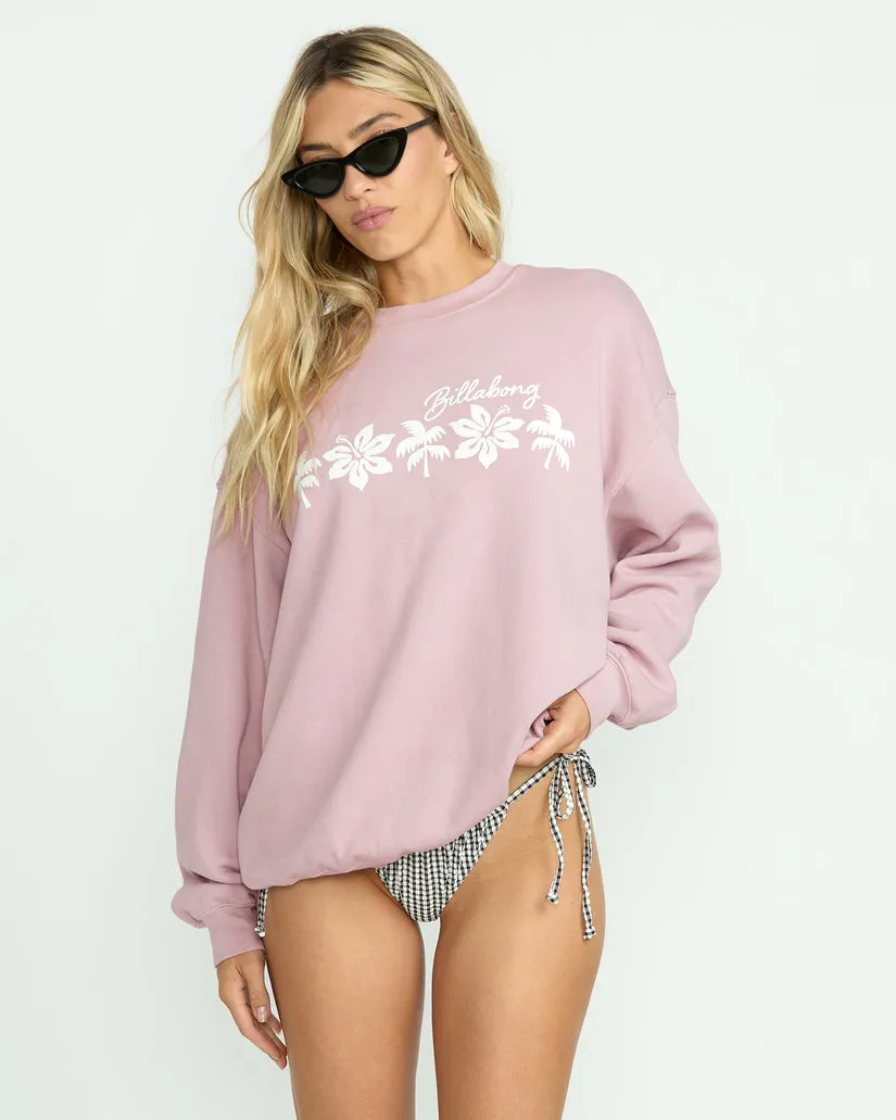 Billabong Womens Sweatshirt Ride In Crew
