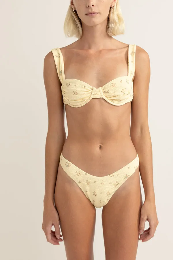 Rhythm Womens Bikini Top Dahlia Floral Underwire