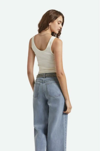 Brixton Womens Tank Top Pointelle Slim Fit