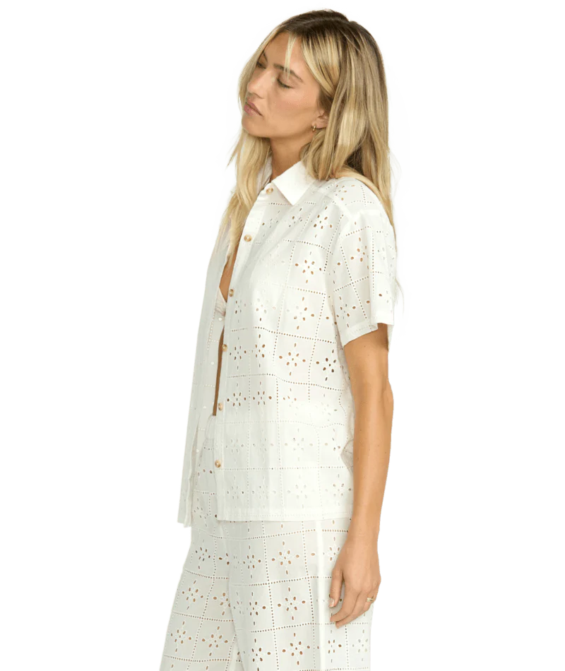 Billabong Womens Shirt Eyelet Crush SS Woven