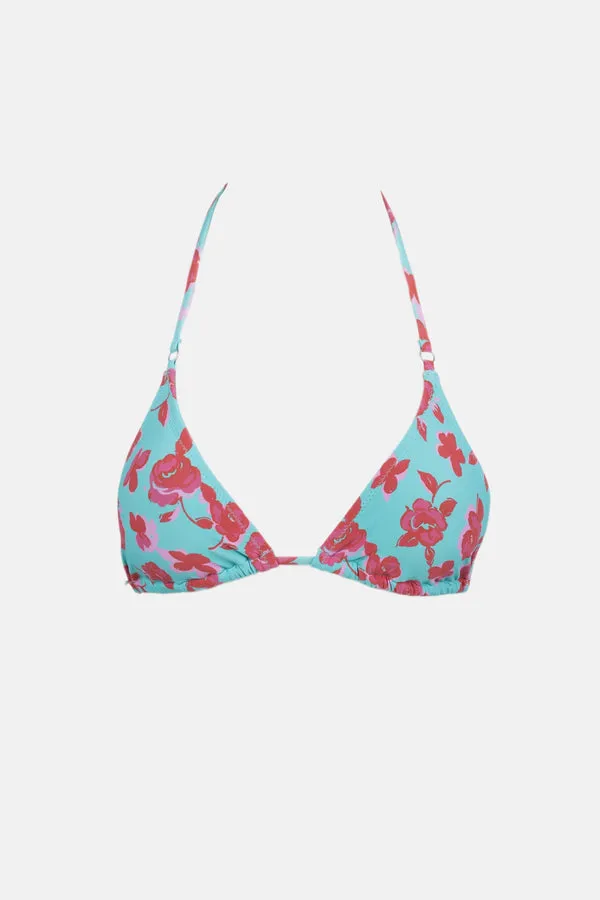 Rhythm Womens Bikini Top Inferna Floral Slide Tri