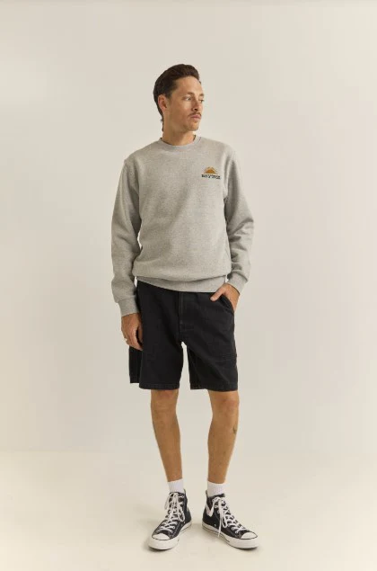 Rhythm Mens Sweatshirt Awake Fleece Crew