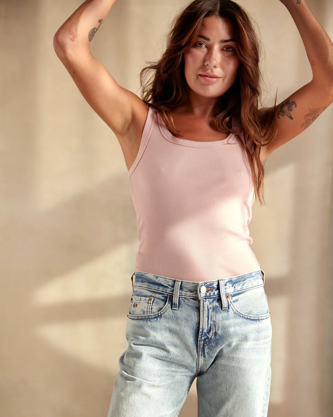 Outerknown Womens Tank Top Sojourn Ribbed