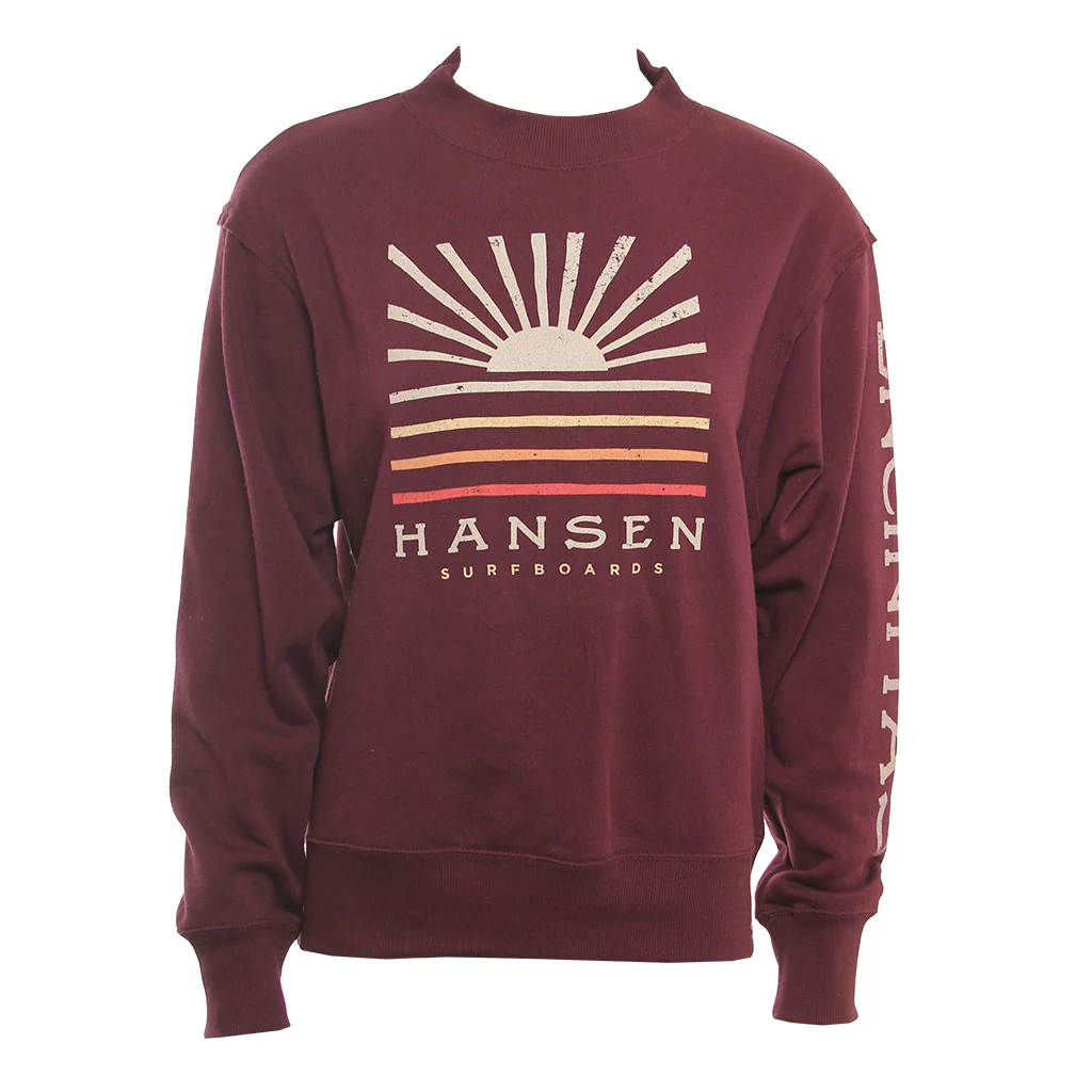 Hansen Womens Sweatshirt Risin Sun Crew
