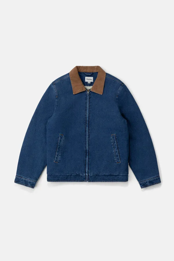 Rhythm Mens Jacket Washed Denim James