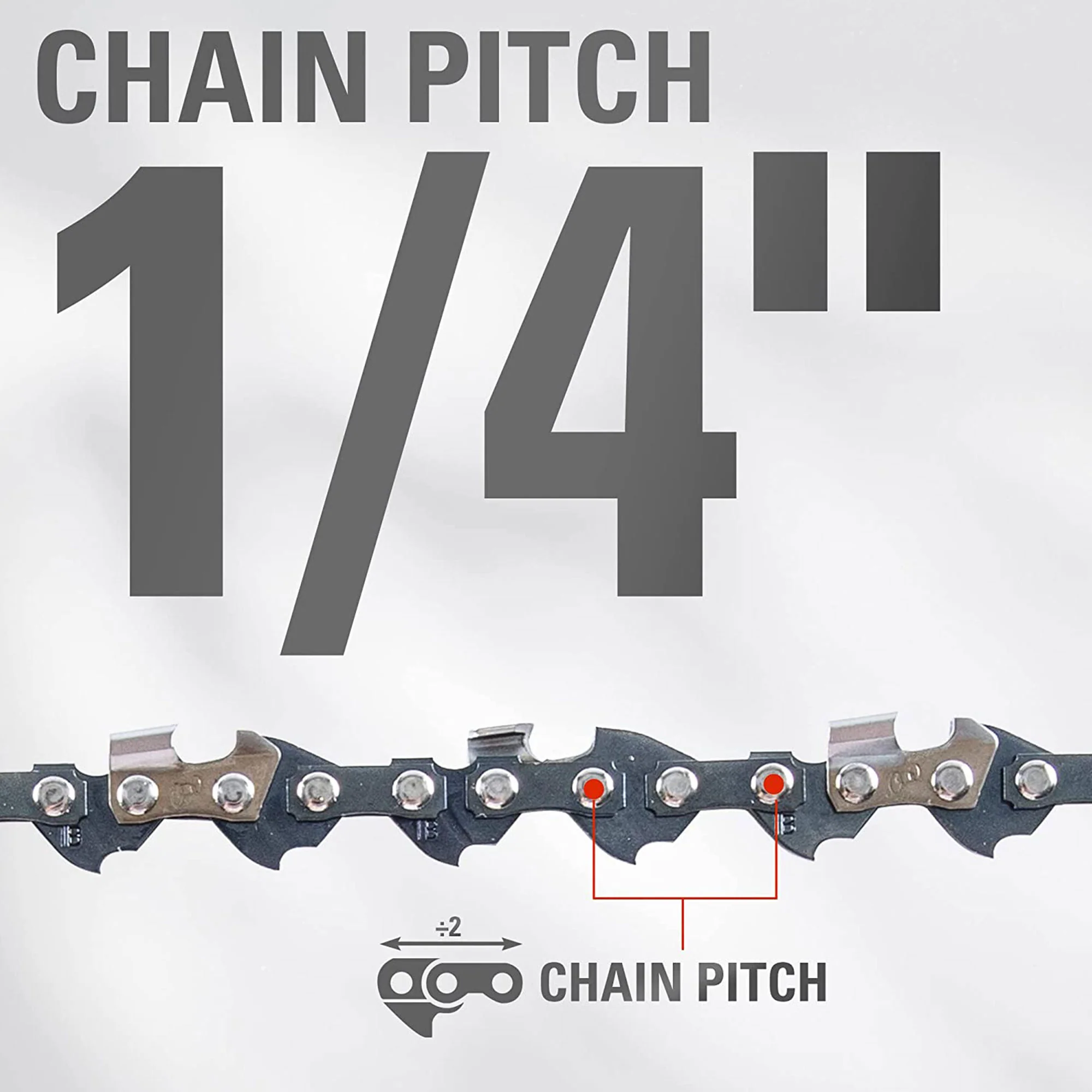 10 Pole Saw Chain w/ 1/4 Pitch,  .050 Chain Gauge & 58 DL