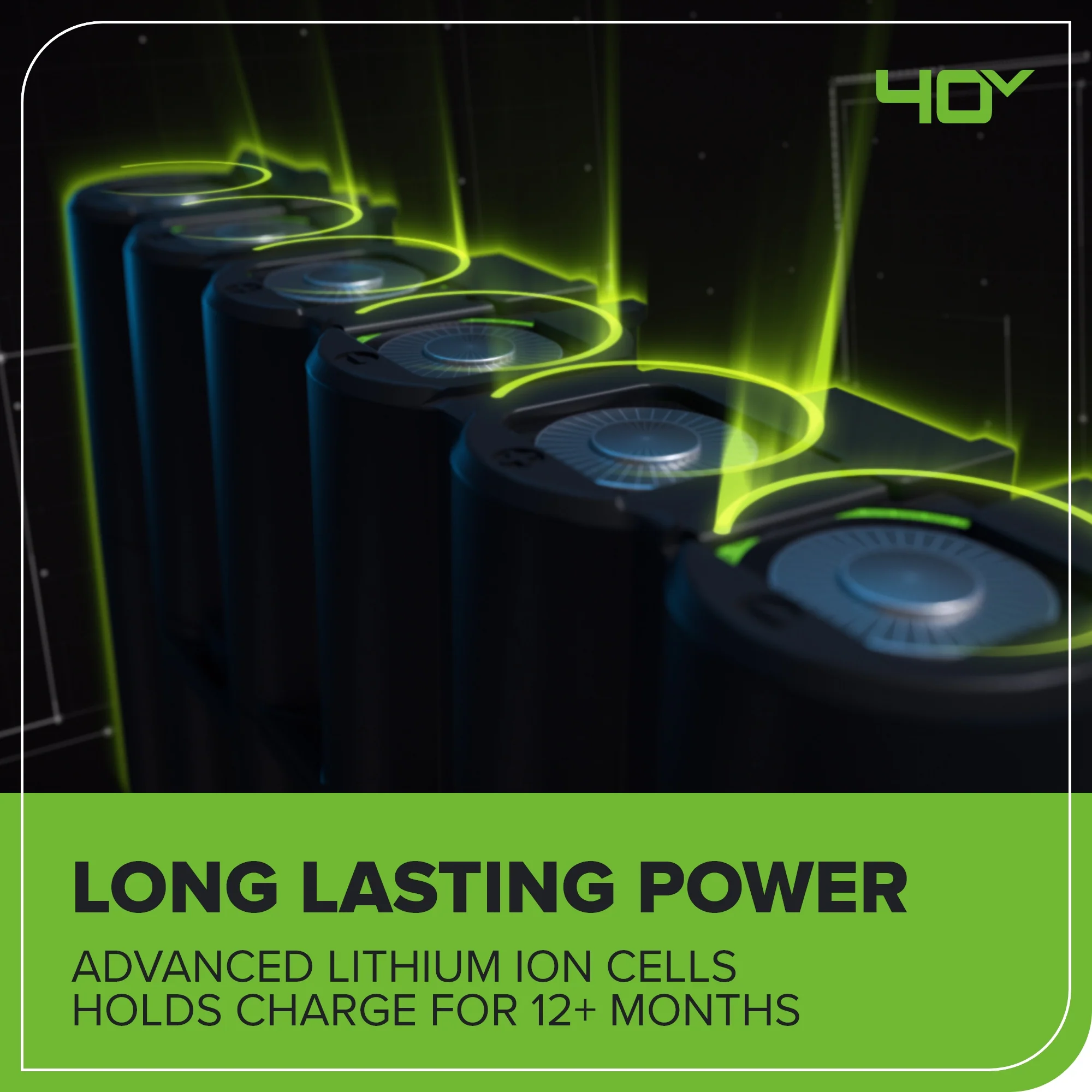 40V 14 Cordless Battery BL Push Lawn Mower w/ 4.0Ah Battery & Charger