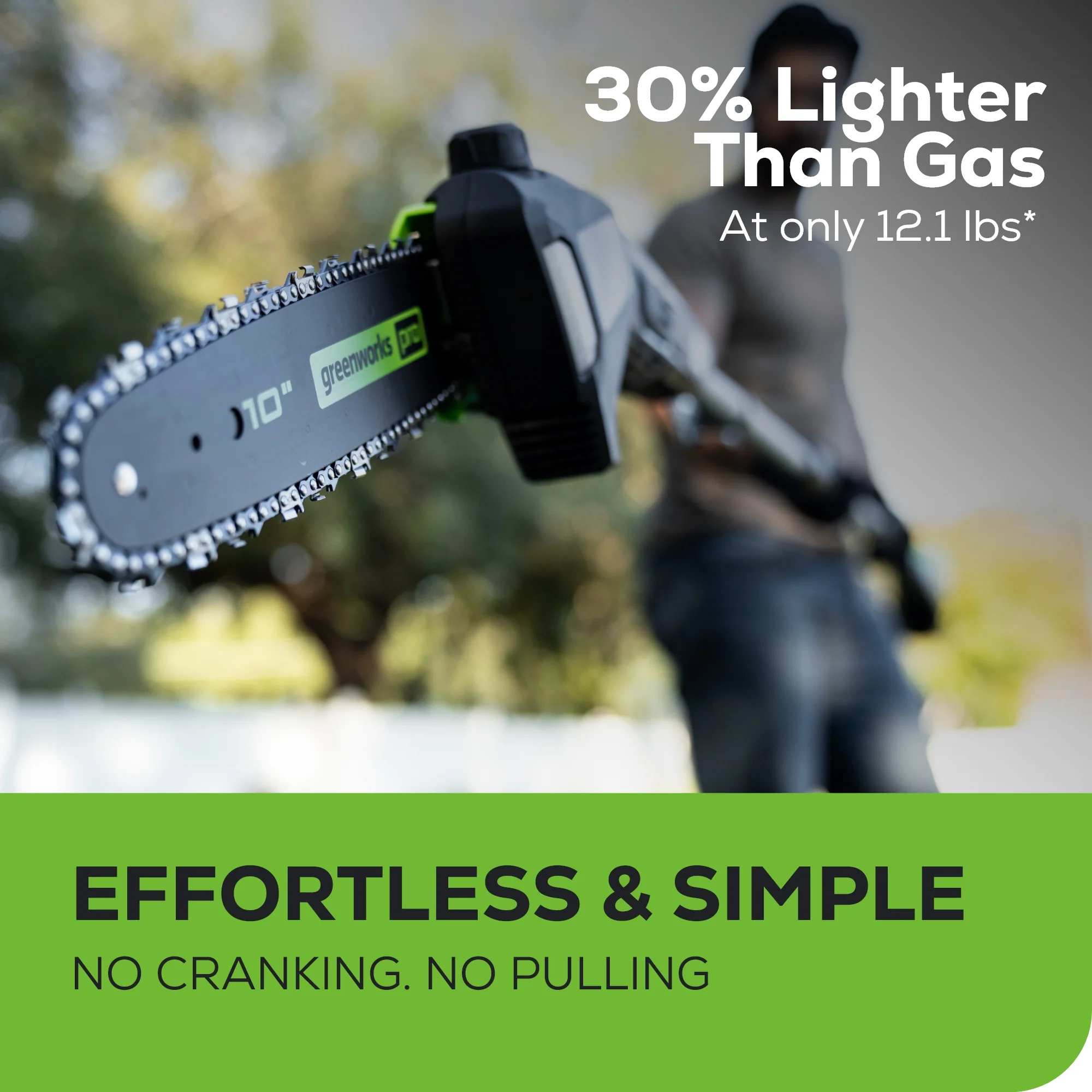 60V 10 Cordless Battery Pole Saw w/ 2.0 Ah Battery & Charger