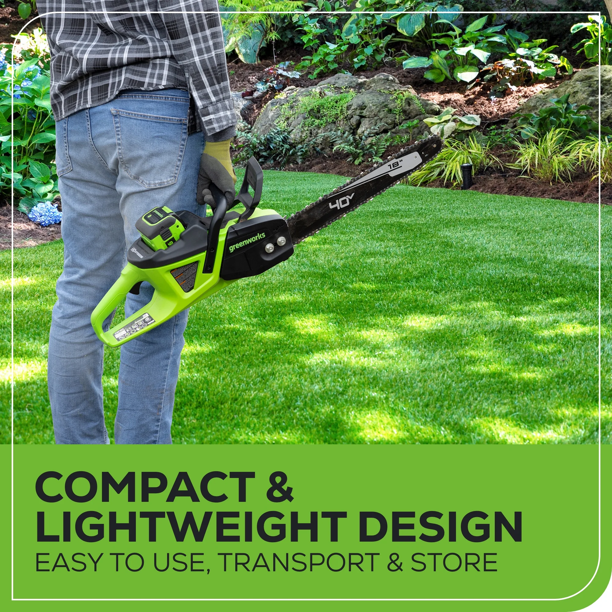 40V 18 Cordless Battery BL Chainsaw (Tool Only)