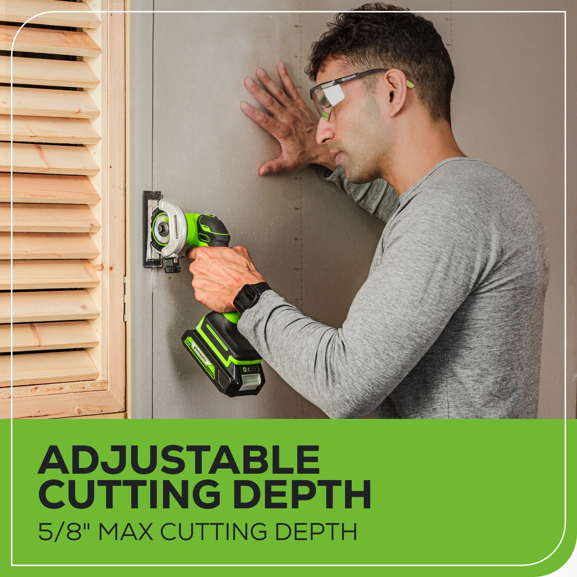 24V Cut-Off Saw w/ 3 Cut-Off Wheels w/ 2.0Ah Battery & Charger