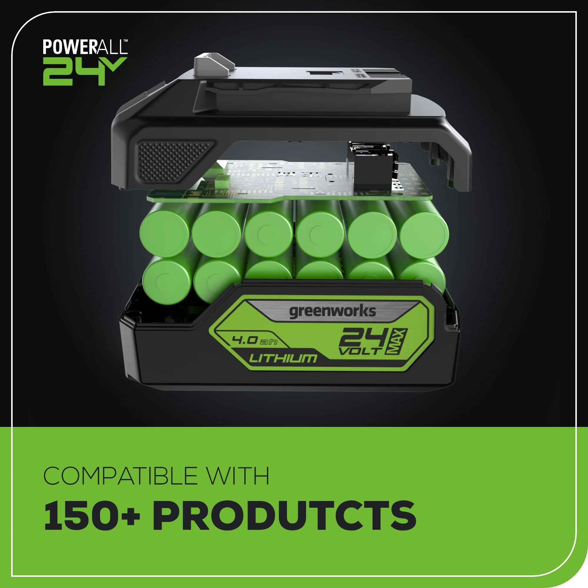 24V Cordless Battery Jig Saw w/ 4.0Ah USB Battery & Charger