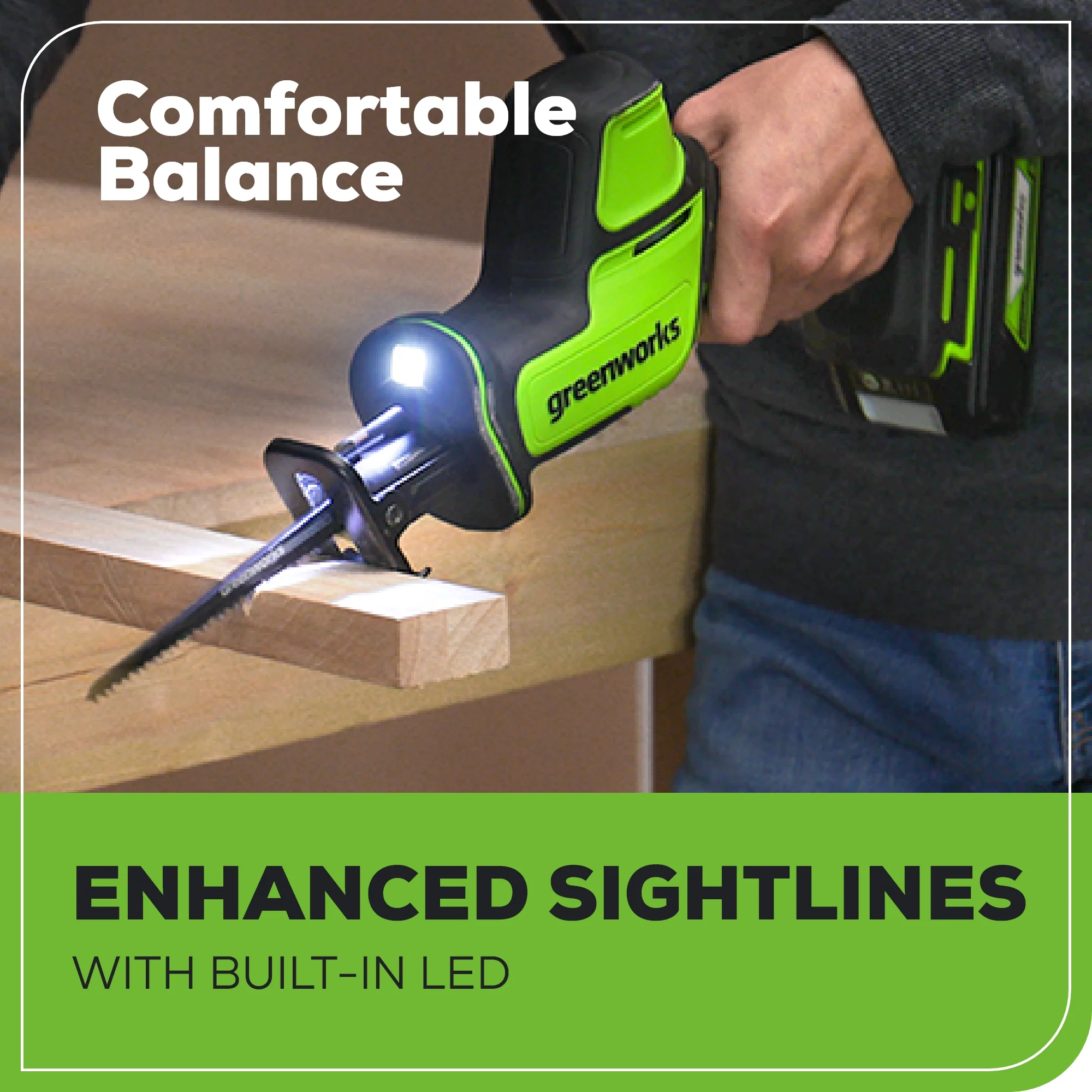 24V 1 One-Handed Compact Reciprocating Saw (Tool Only)