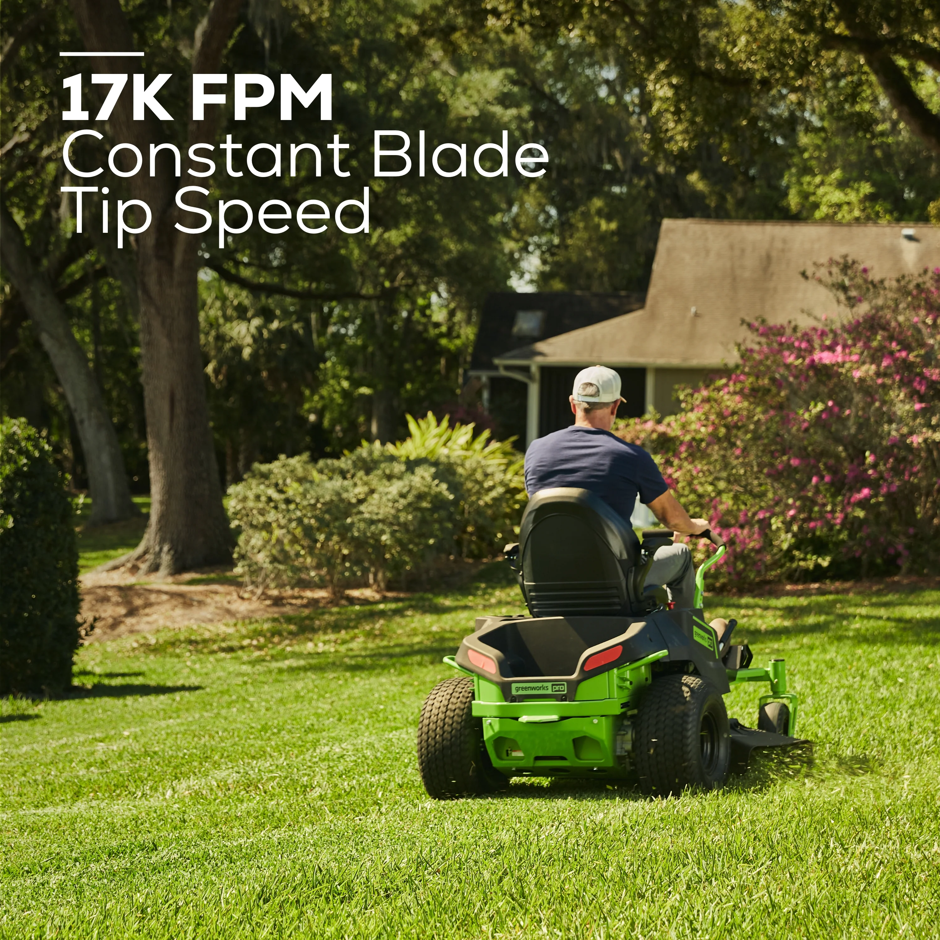 80V 42 Cordless Battery CrossoverT Riding Lawn Mower w/ Six (6) 5.0Ah Batteries and Three (3) Dual Port Turbo Chargers