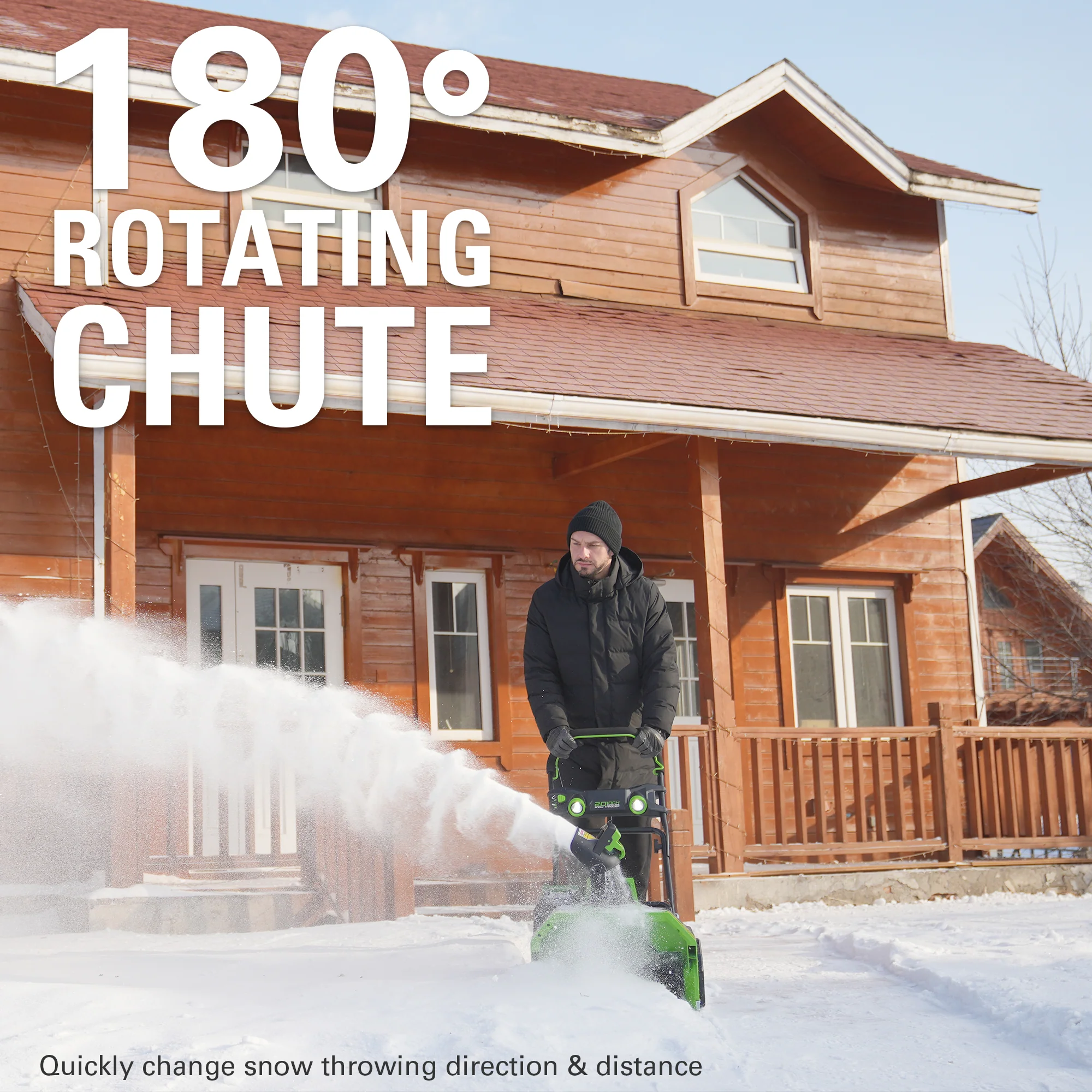 40V 20 Brushless Single-Stage Snow Blower w/ 4.0Ah Battery & Charger