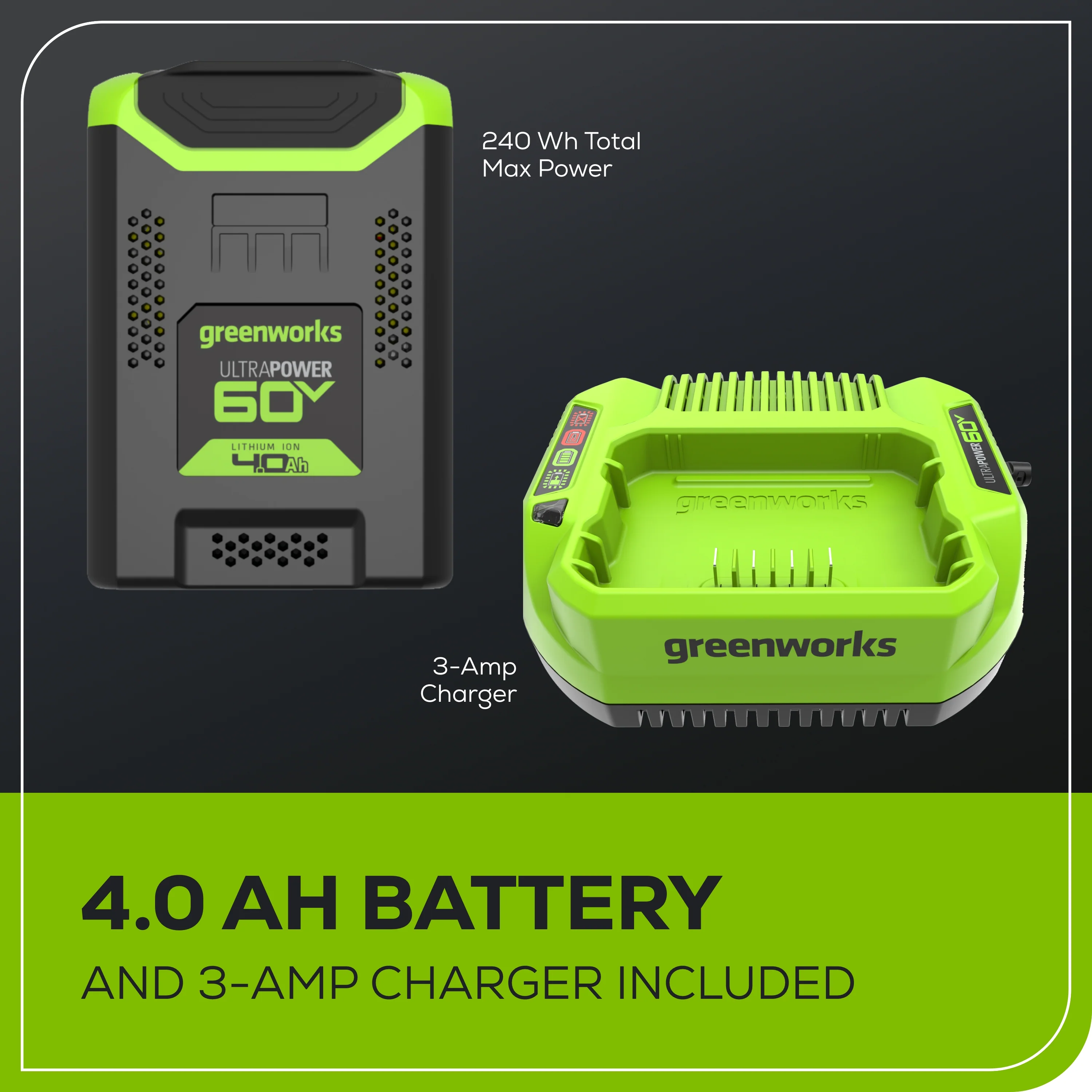 60V 16 Cordless Battery String Trimmer(Attachment Capable) w/ 4Ah Battery and 3A Charger