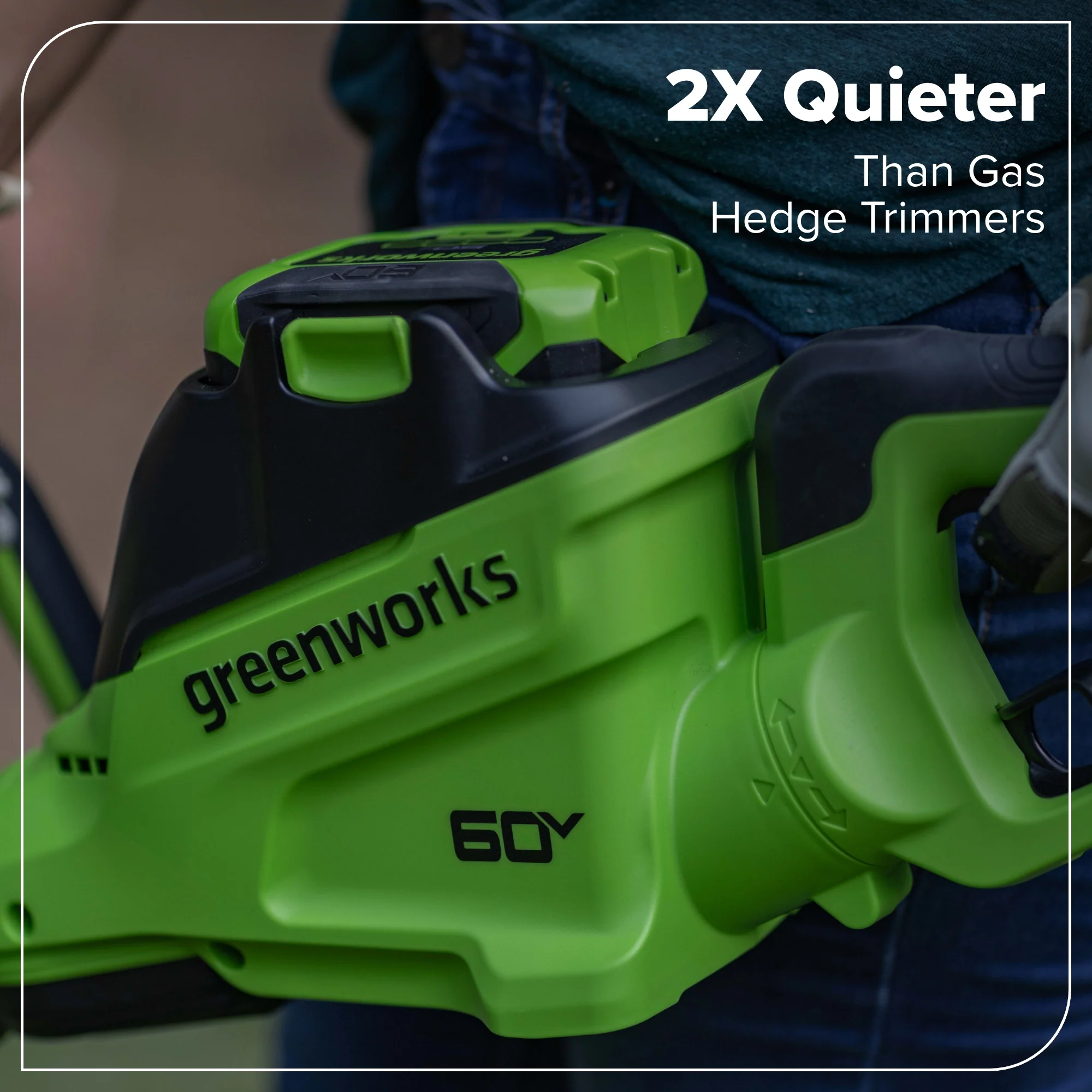 60V 26 Cordless Battery Hedge Trimmer 4000 SPM w/ 2Ah Battery and 3A Charger