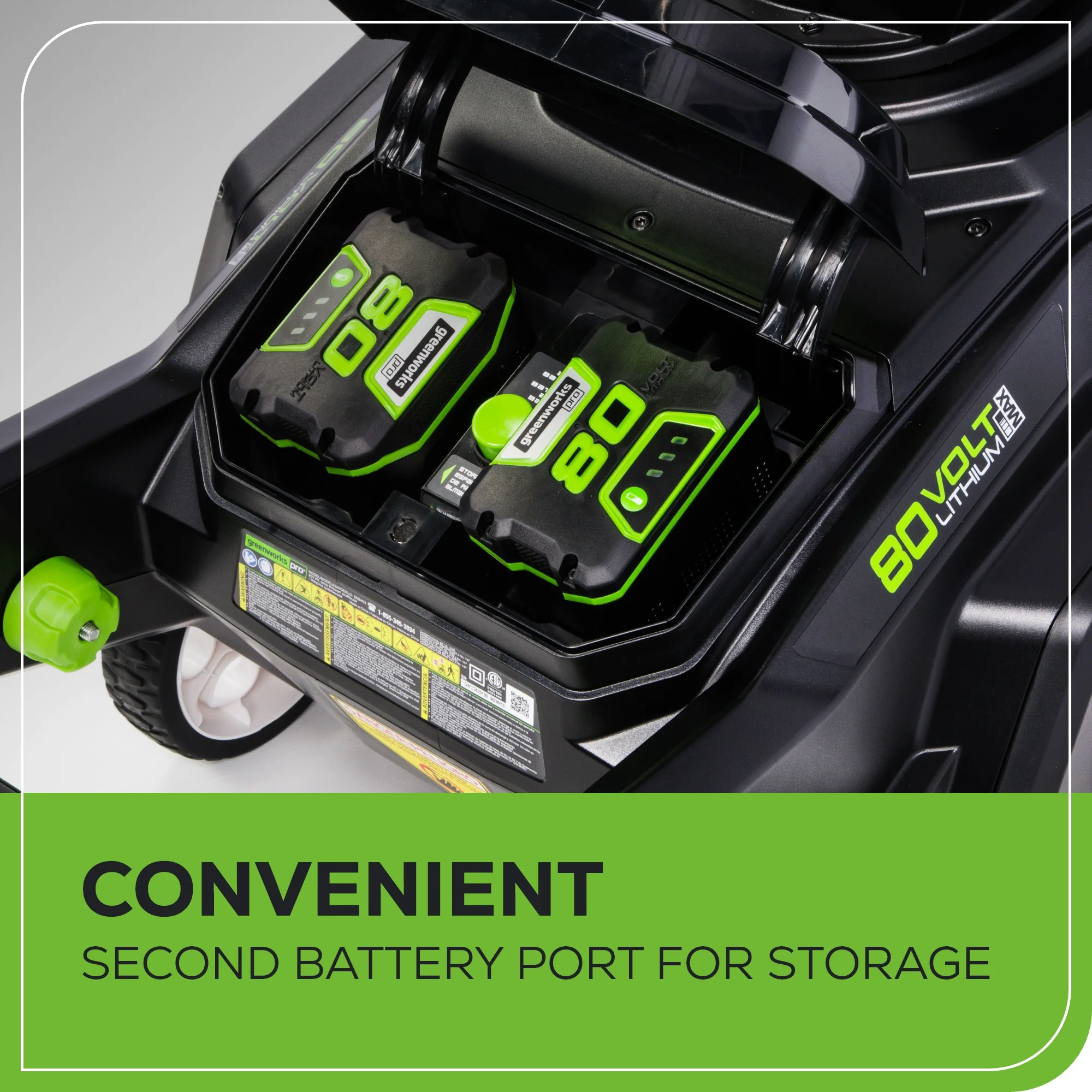 80V 22 Cordless Battery Single-Stage Snow Blower w/ 4.0 Ah Battery & Charger