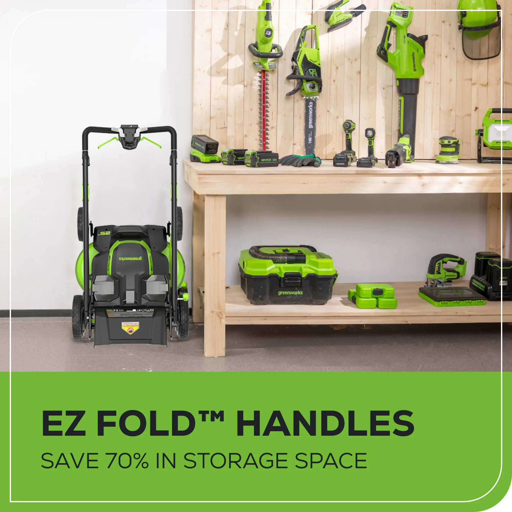 RENEWED 80V 25 Cordless Battery Dual Blade Self-Propelled Mower w/ Two (2) 2.5Ah Batteries & Dual Port Charger