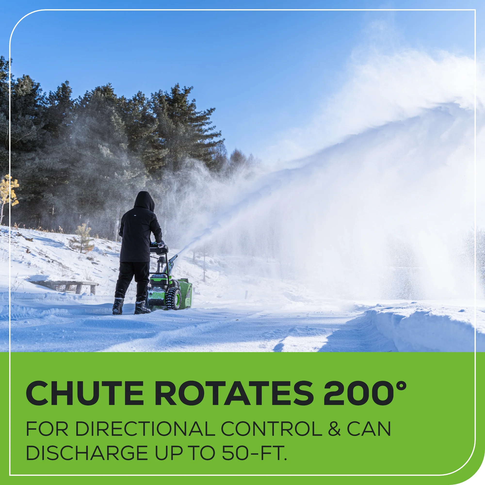 60V 24 Cordless Battery Two-Stage Snow Blower w/ Two (2) 8.0 Ah Batteries & Dual-Port Charger