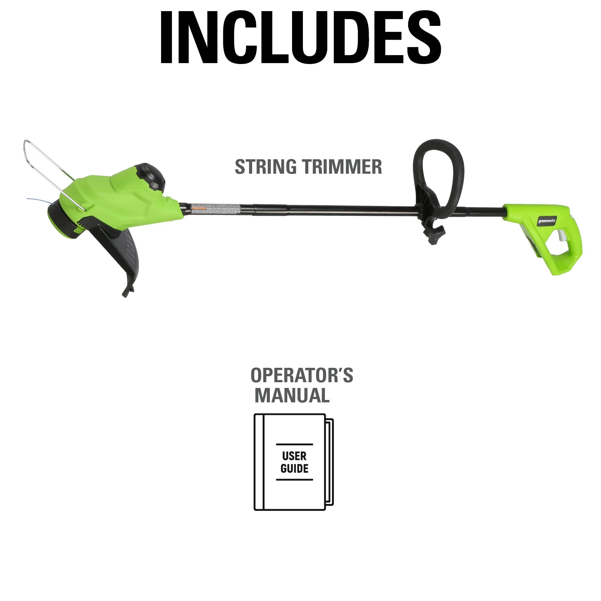 24V 10 Cordless Battery String Trimmer w/ 2.0Ah Battery and Charger