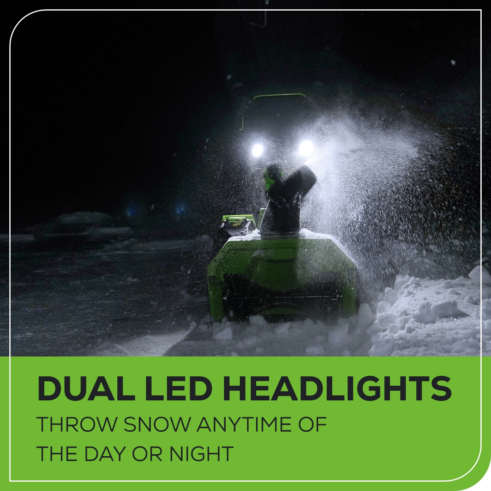 40V 20 Cordless Battery Single-Stage Snow Blower w/ 6.0Ah Battery & Charger