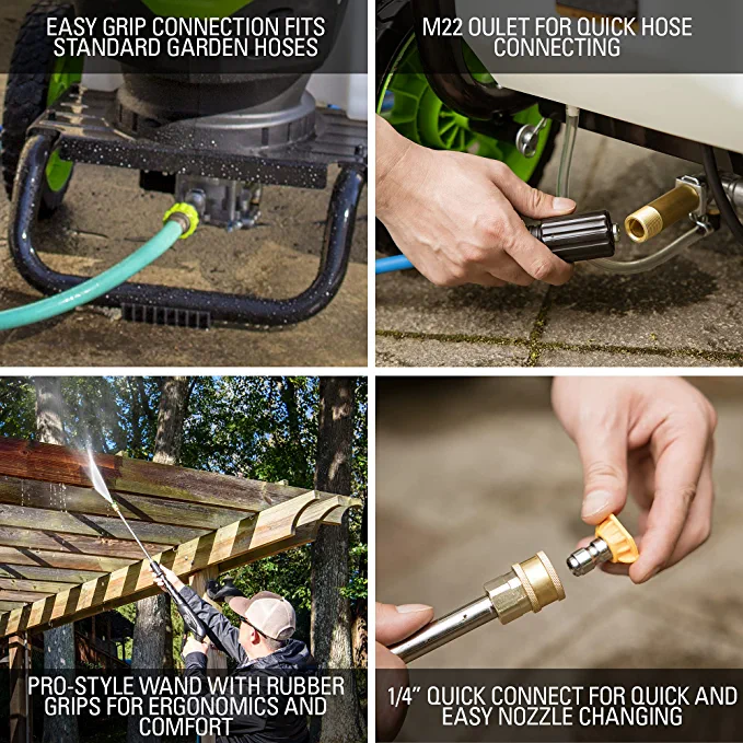 2300 PSI Pressure Washer w/ 12 Surface Cleaner Combo Kit