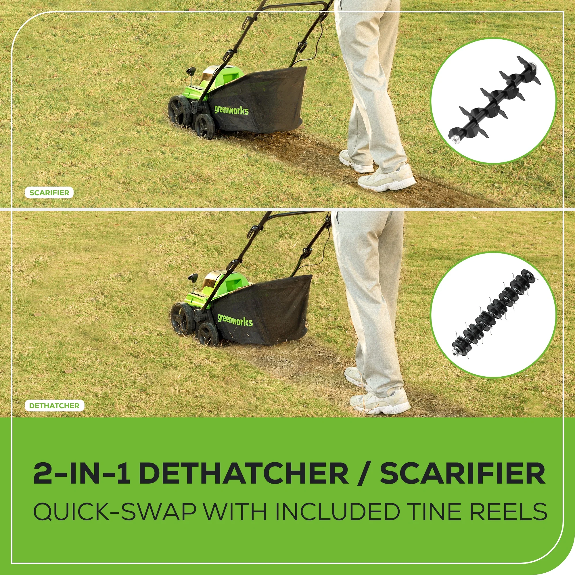 40V 15 Cordless Battery Dethatcher/Scarifier (Tool Only)