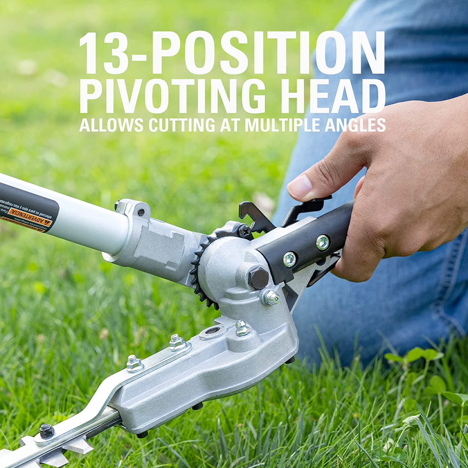 60V 16 Cordless Battery String Trimmer (Attachment Capable) & 16 Hedge Trimmer Attachment Combo Kit w/ 4.0 Ah Battery & Charger